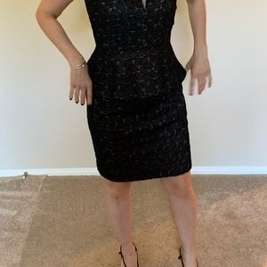 DVF black dress size 4